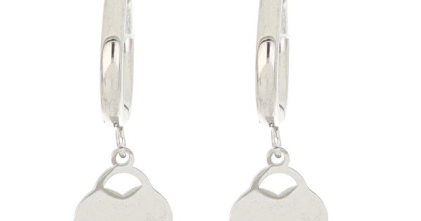 Orecchini A Cerchio Con Pendente A Pallina - Argento 925‰ - Spessore 1,2 Mm, Cerchio 14 Mm - Nickel Free E Anallergici - 4